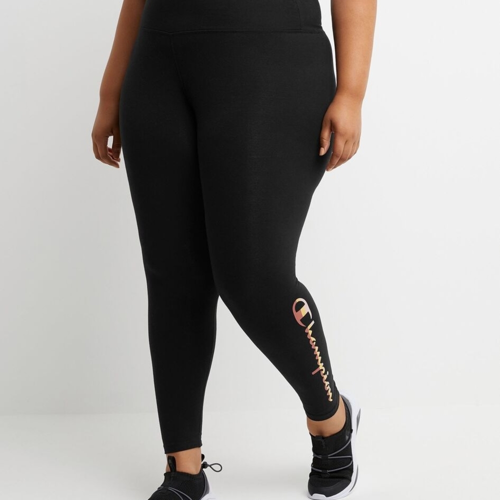 Champion Black Leggings and Matching Hoodie BUNDLE